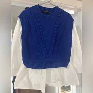 English Factory Royal Blue Knit Top